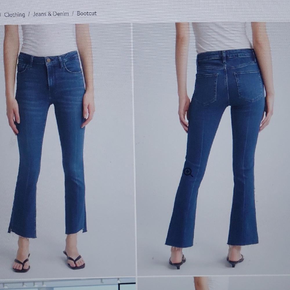 FRAME LE CROP MINI BOOT RAW HEM Jeans